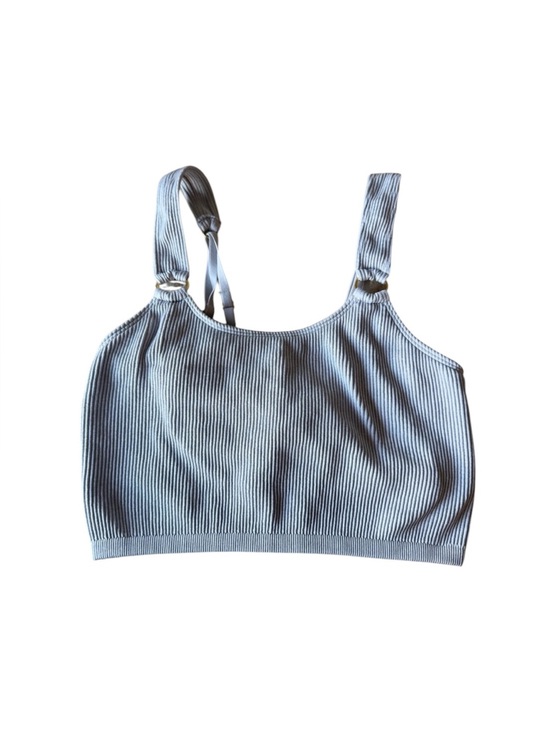aerie Tops - aerie Light Blue Ribbed Square-Neck Tank